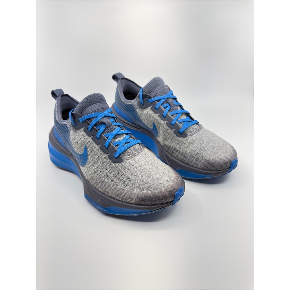 Nike Womens 8.5 Grey Blue ZoomX Invincible Run Flyknit 3 Shoes DR2660-002